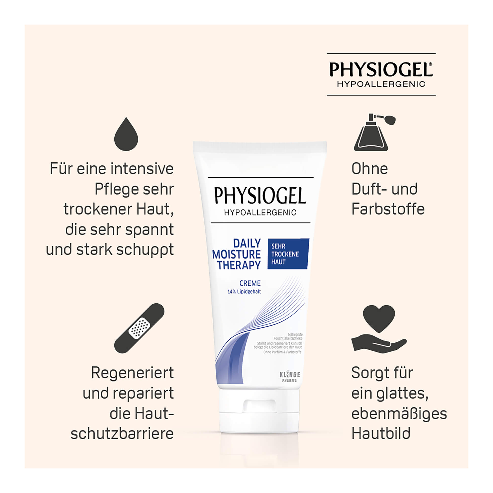 PHYSIOGEL Daily Moisture Therapy Creme sehr trockene Haut