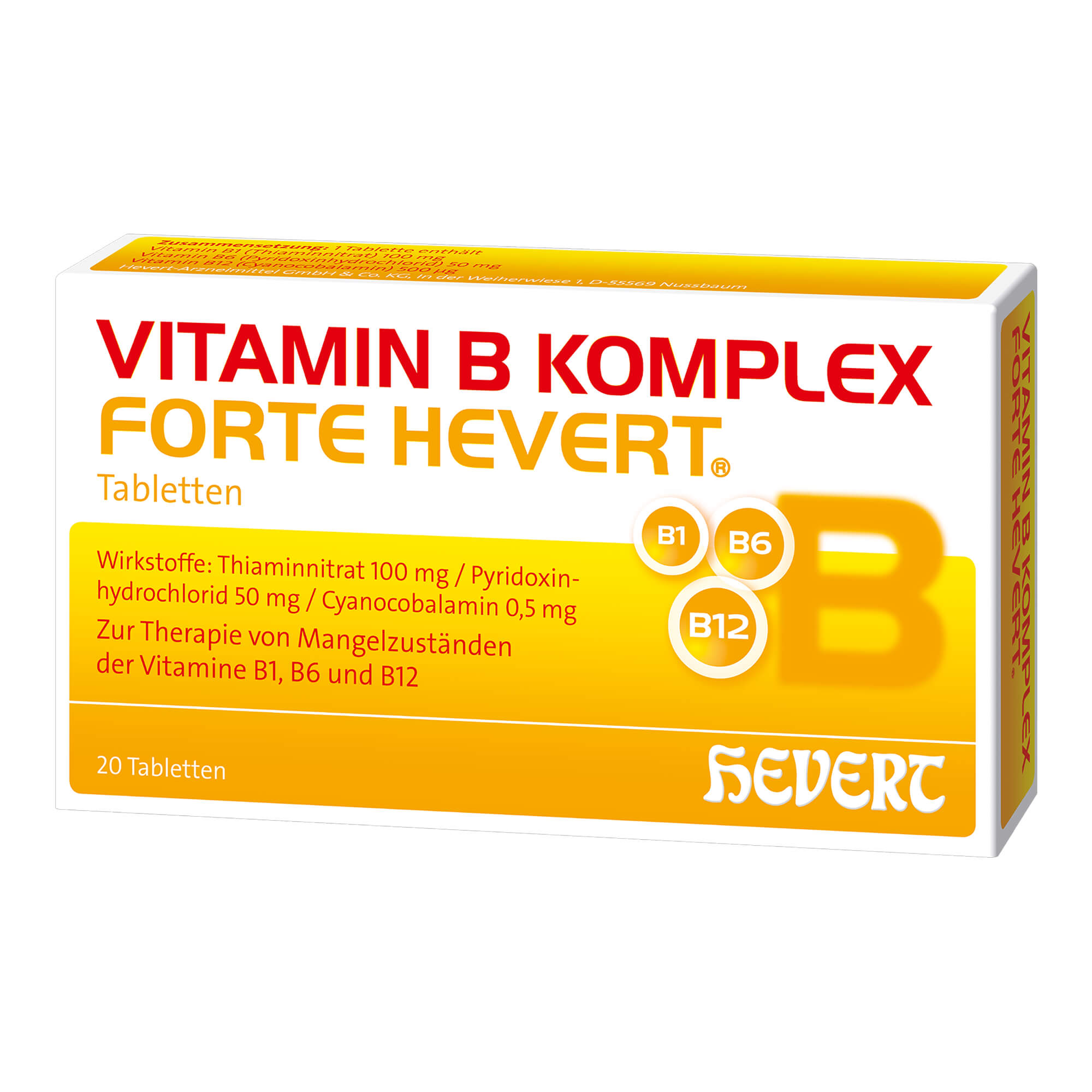 Vitaminpräparat zur Therapie nachgewiesener Mangelzustände der Vitamine B1, B6 und B12.