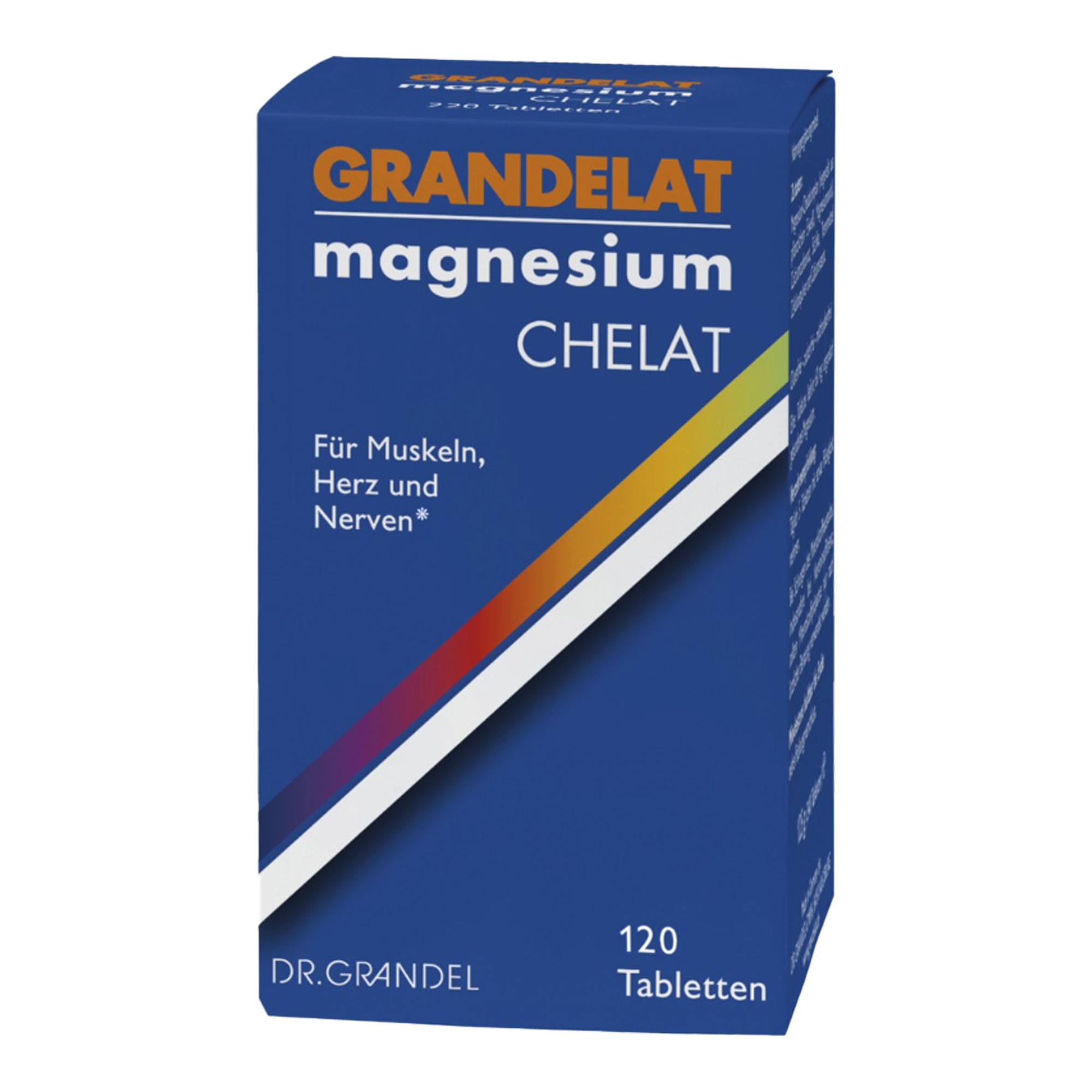 Nahrungsergänzungsmittel mit 60 g Magnesium pro Tablette.