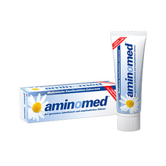 Medizinische Kamillenblüten-Zahncreme mit Doppel-Fluorid-System.