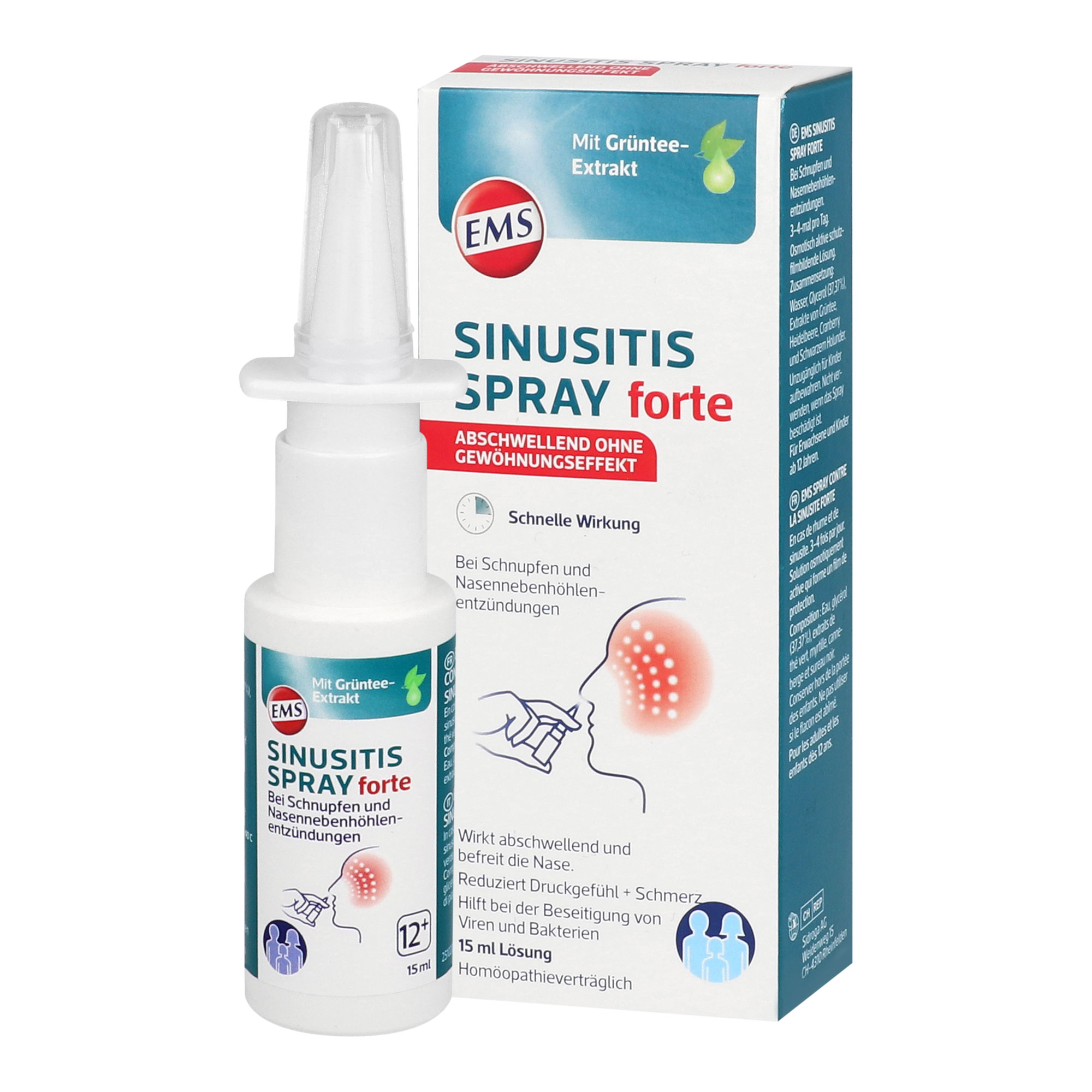 Zur Anwendung bei Entzündungen der Nasennebenhöhlen sowie akut oder chronisch bedingtem Schnupfen.