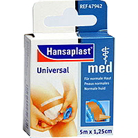 Hansaplast med Fixierpflaster universal für einfache und sichere Verbandfixierung. 5mx2,5cm