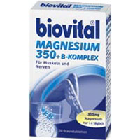 Biovital Magnesium 350 + B-Komplex Brausetabletten - für Muskeln und Nerven <br />