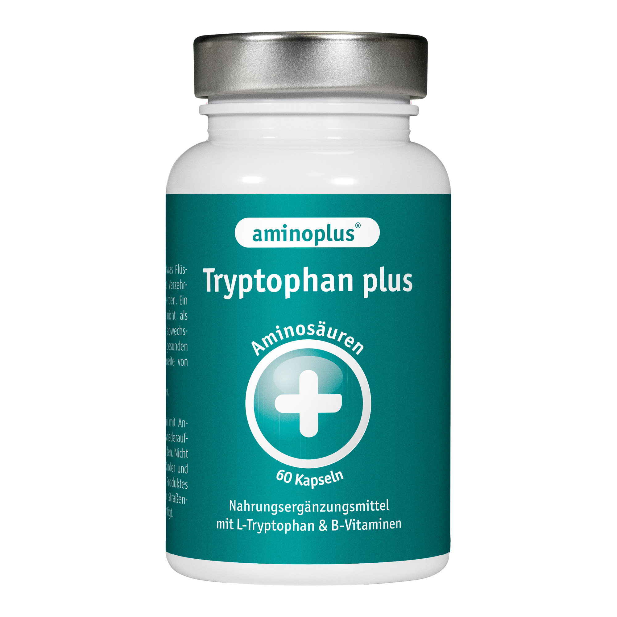 Nahrungsergänzungsmittel mit L-Tryptophan und B-Vitaminen.