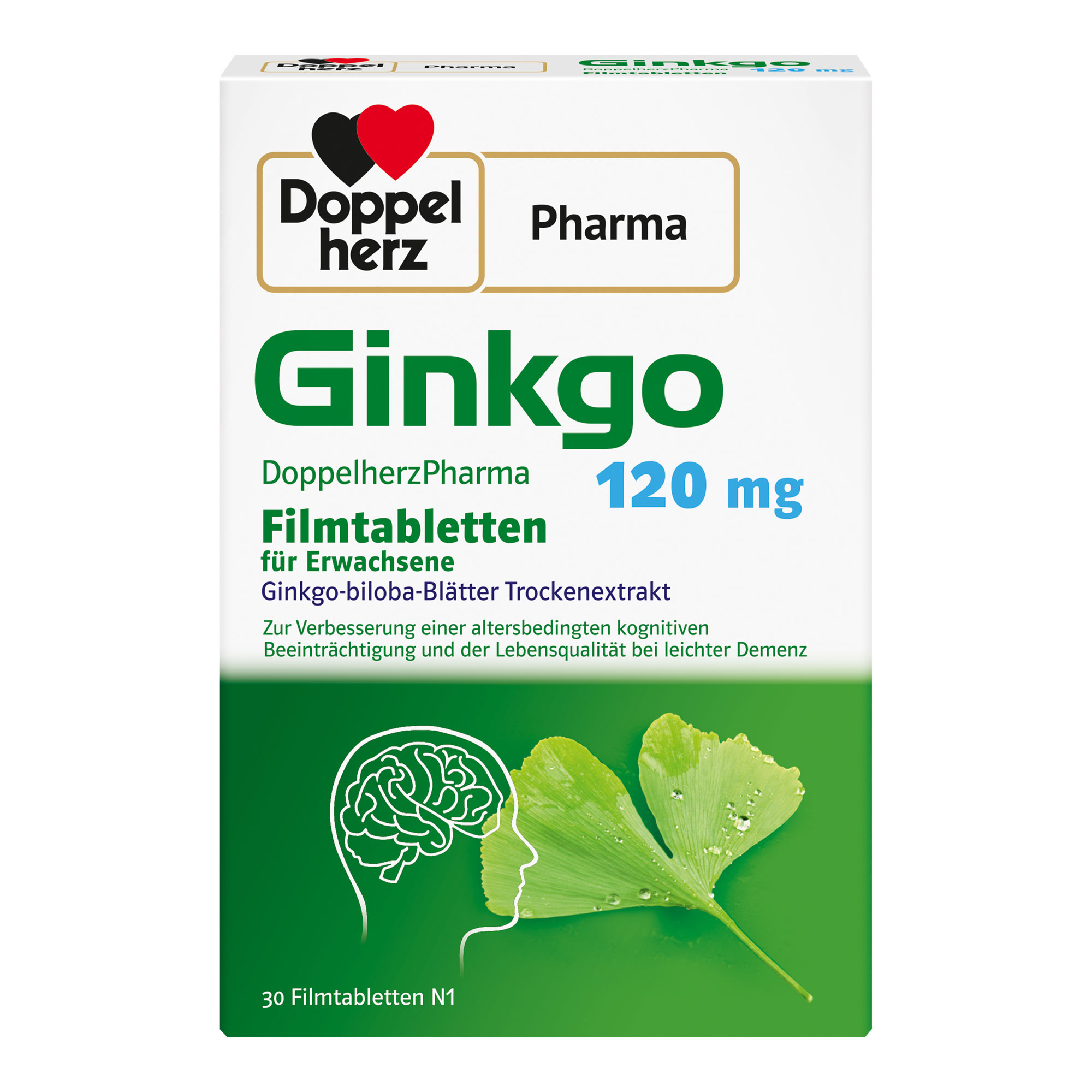 Pflanzliches Arzneimittel mit Ginkgo-biloba-Blätter Trockenextrakt. Zur Anwendung bei leichter Demenz und altersbedingter kognitiver Beeinträchtigung.