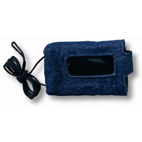 Pflegeleichte und flexible Schutzhülle aus Baumwolle. Farbe blau.