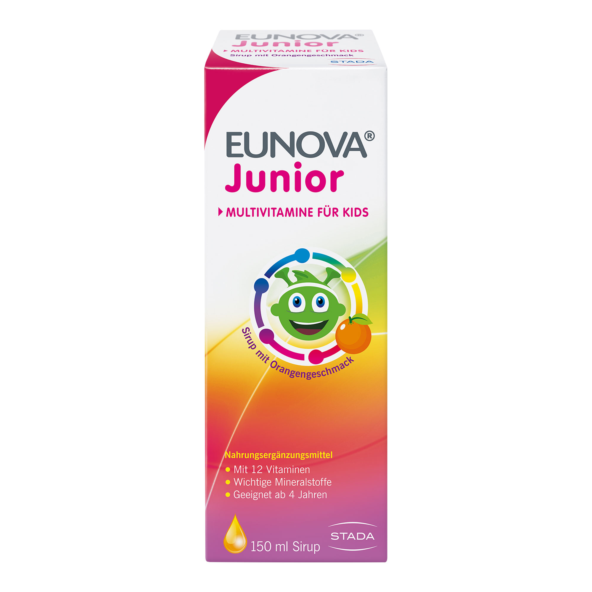 Eunova Junior Sirup mit Orangengeschmack