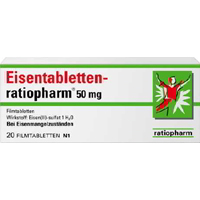 EISENTABLETTEN ratiopharm 50 mg Filmtabl.