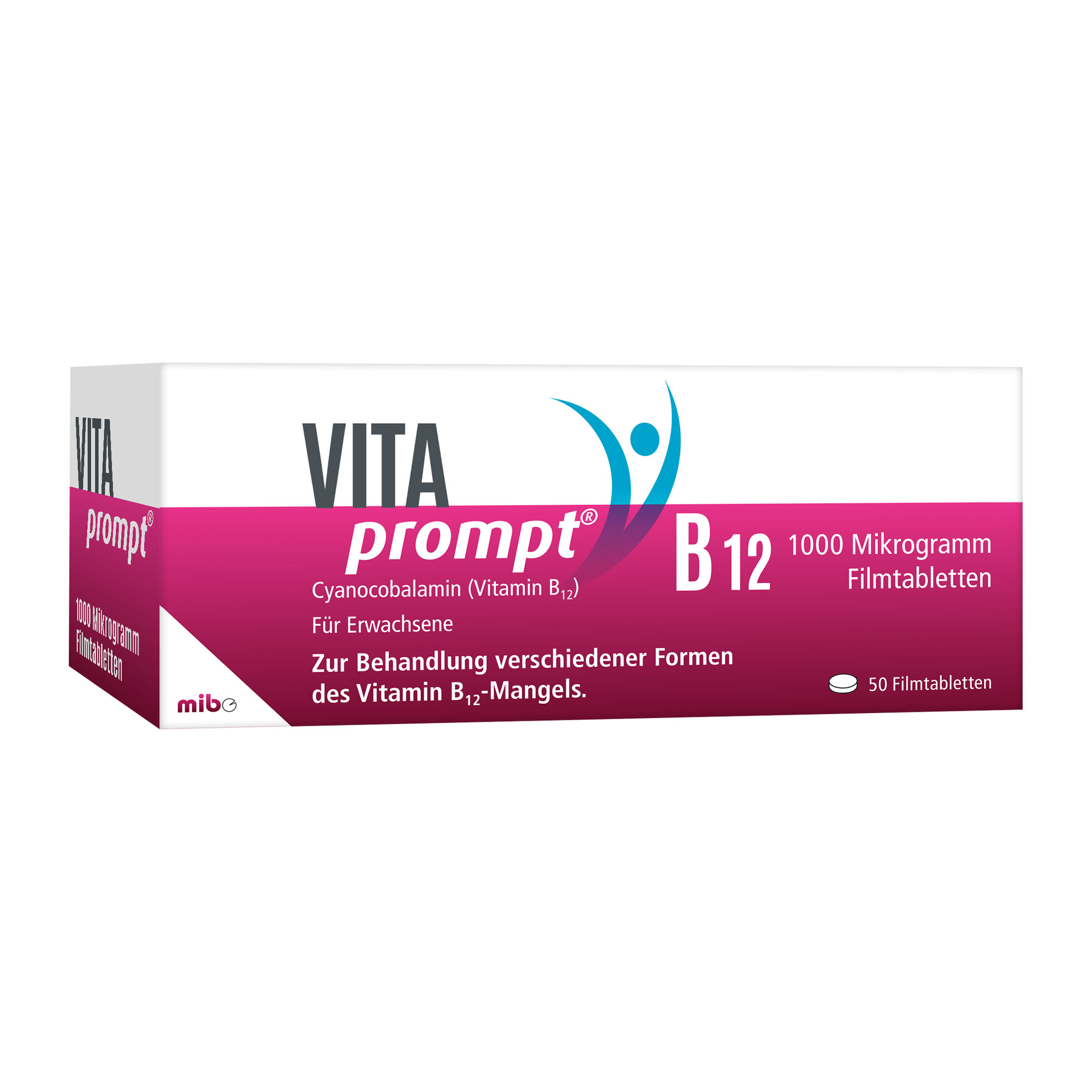Hochdosiertes Vitamin B12 für Körper und Geist. Zur Anwendung bei Vitamin B12-Mangel.