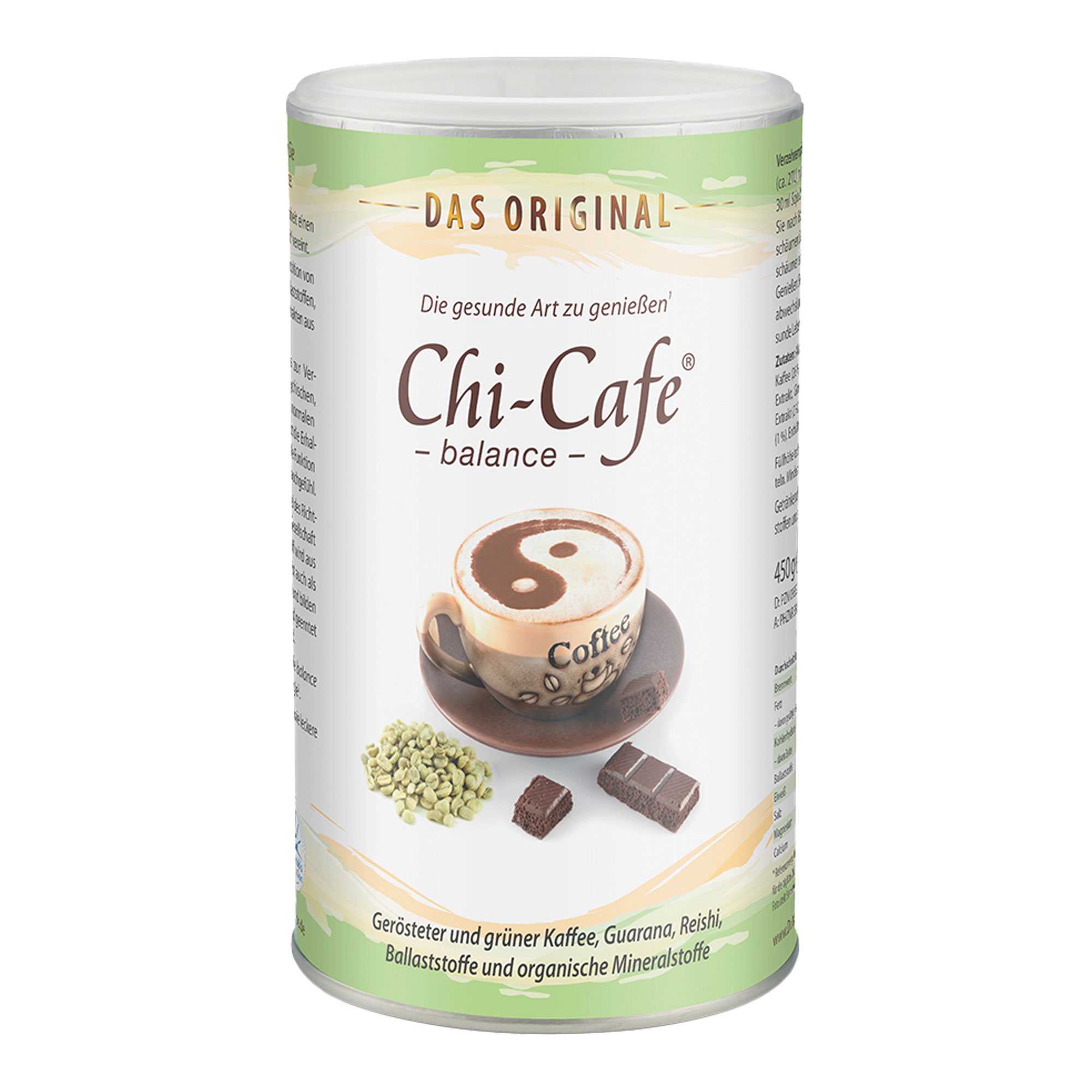 Milde Kaffee-Alternative: Ballaststoffe & Mineralstoffe - mit Koffein aus Kaffee und Guarana.