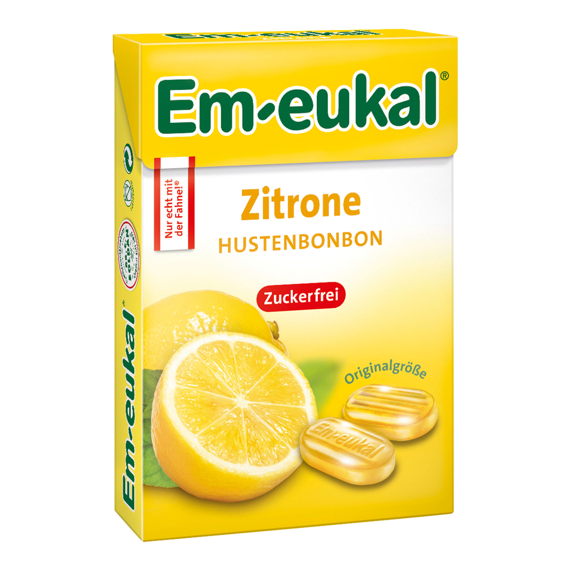 Zuckerfreie Zitronen-Hustenbonbons mit Vitamin C.